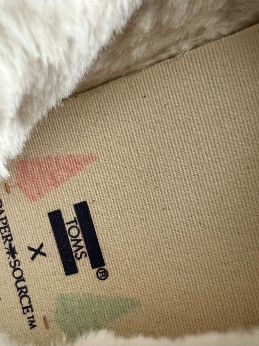 TOMS Slip-On with Pink and Mint Tree Accent